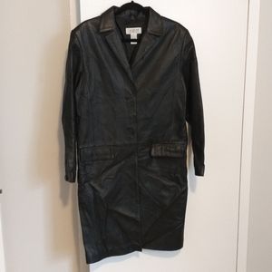 Leather Trench Jacket